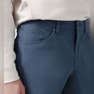 LULULEMON Men ABC Slim-Fit 5 Pocket Pant. Iron Blue. Size 36 Tall